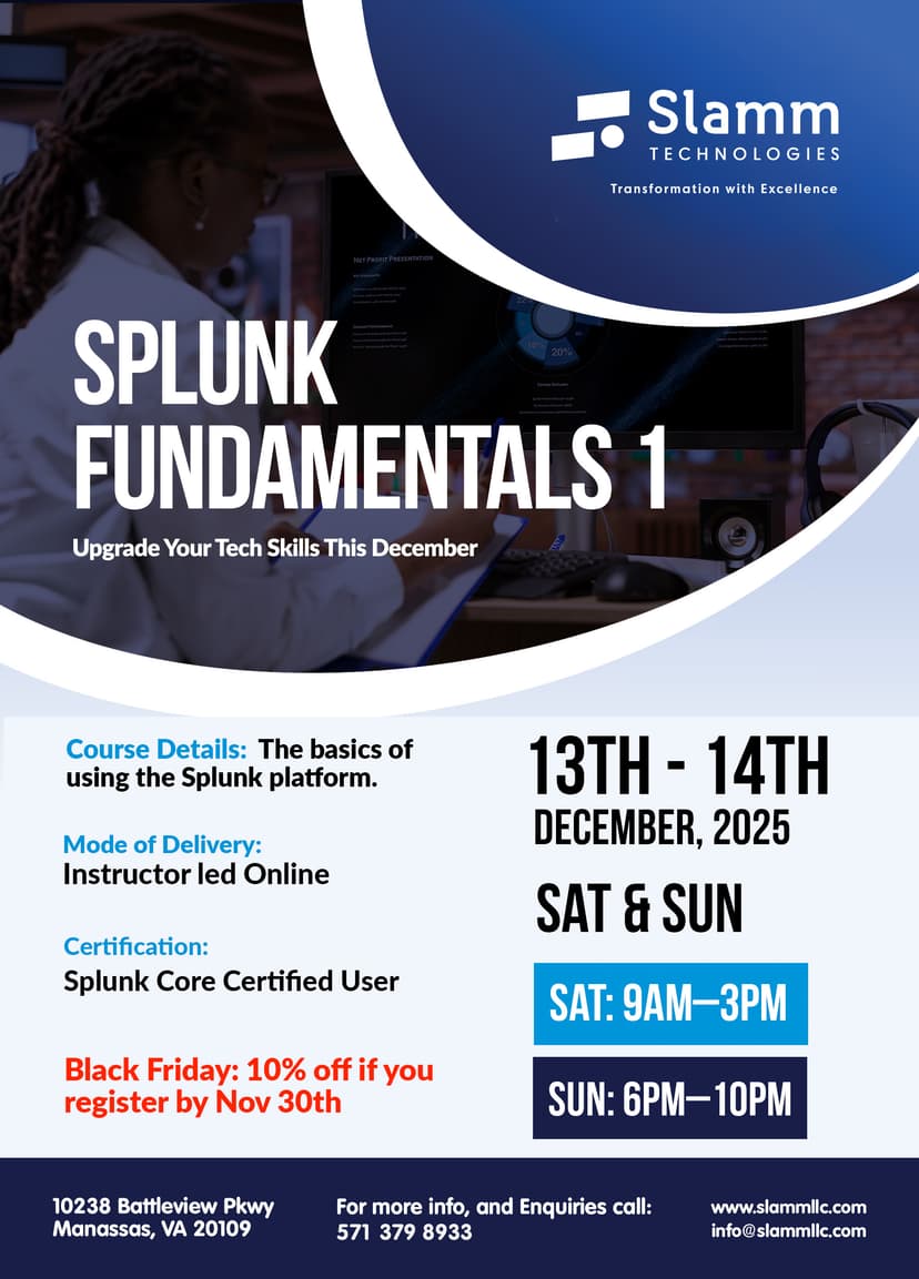 Splunk Fundamentals 1 Flyer