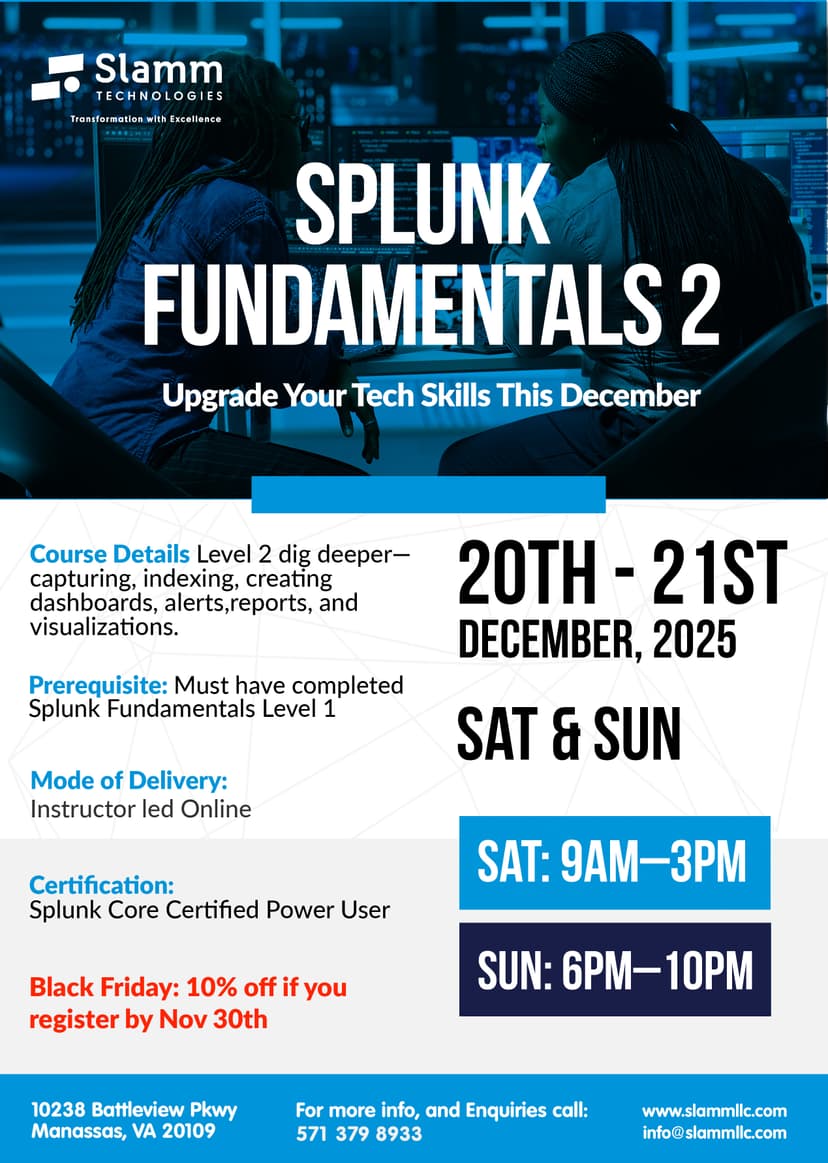 Splunk Fundamentals 2 Flyer